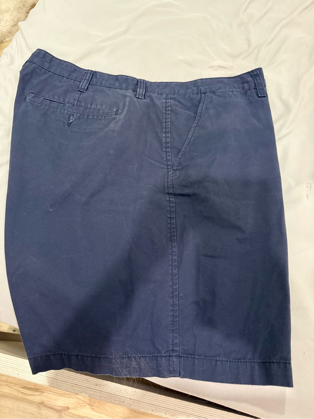 Simply Styled Navy Flat-Front Men's Shorts